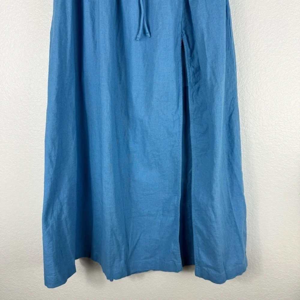 Abercrombie & Fitch Light Blue A-Line Skirt tie waist maxi skirt size XS
